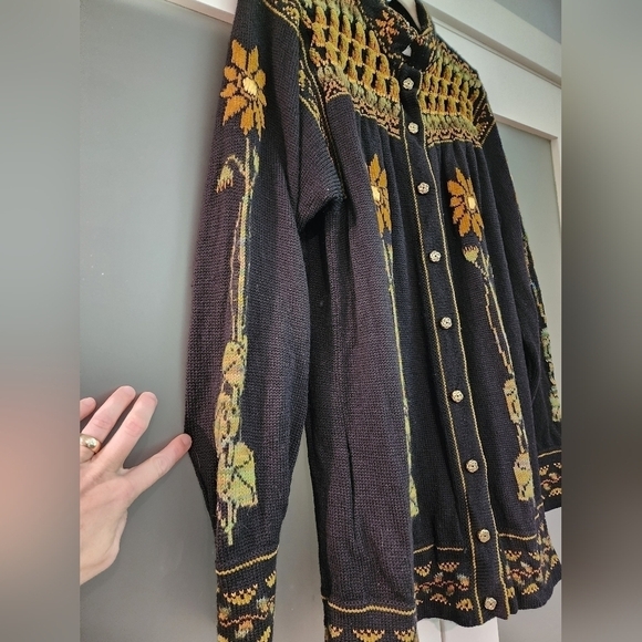 Vtg Maureen Goldie Designs 100% Pure Wool Sweater - Picture 5 of 12